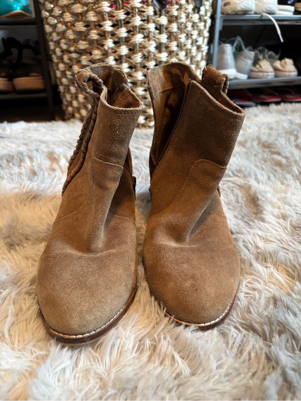 Coconuts by Matisse Brown Suede Ankle Booties